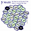 Mark's spelling maze 'y' - hancockmcdonald.com/materials/marks-spelling-maze-y